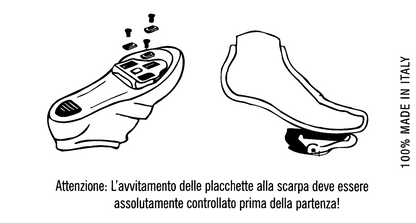 ASISTA Pedal-Schuplatten Set für LOOK-Pedal "KEO" mit 9°, 7°, 4,5° oder 0° Bewegungsfreiheit