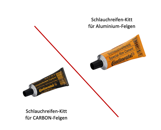 CONTINENTAL Schlauchreifenkleber für CARBON- oder Aluminium-Felgen je 25 g Tube - Original