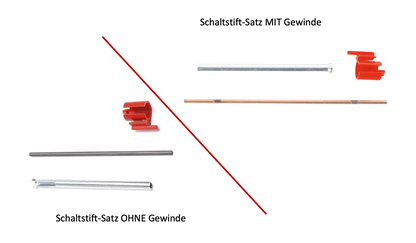 SRAM / Sachs Schaltstift-Set für 5-Gang Pentasport Getriebenabe - Versionen MIT oder OHNE Gewinde an der Schubstange