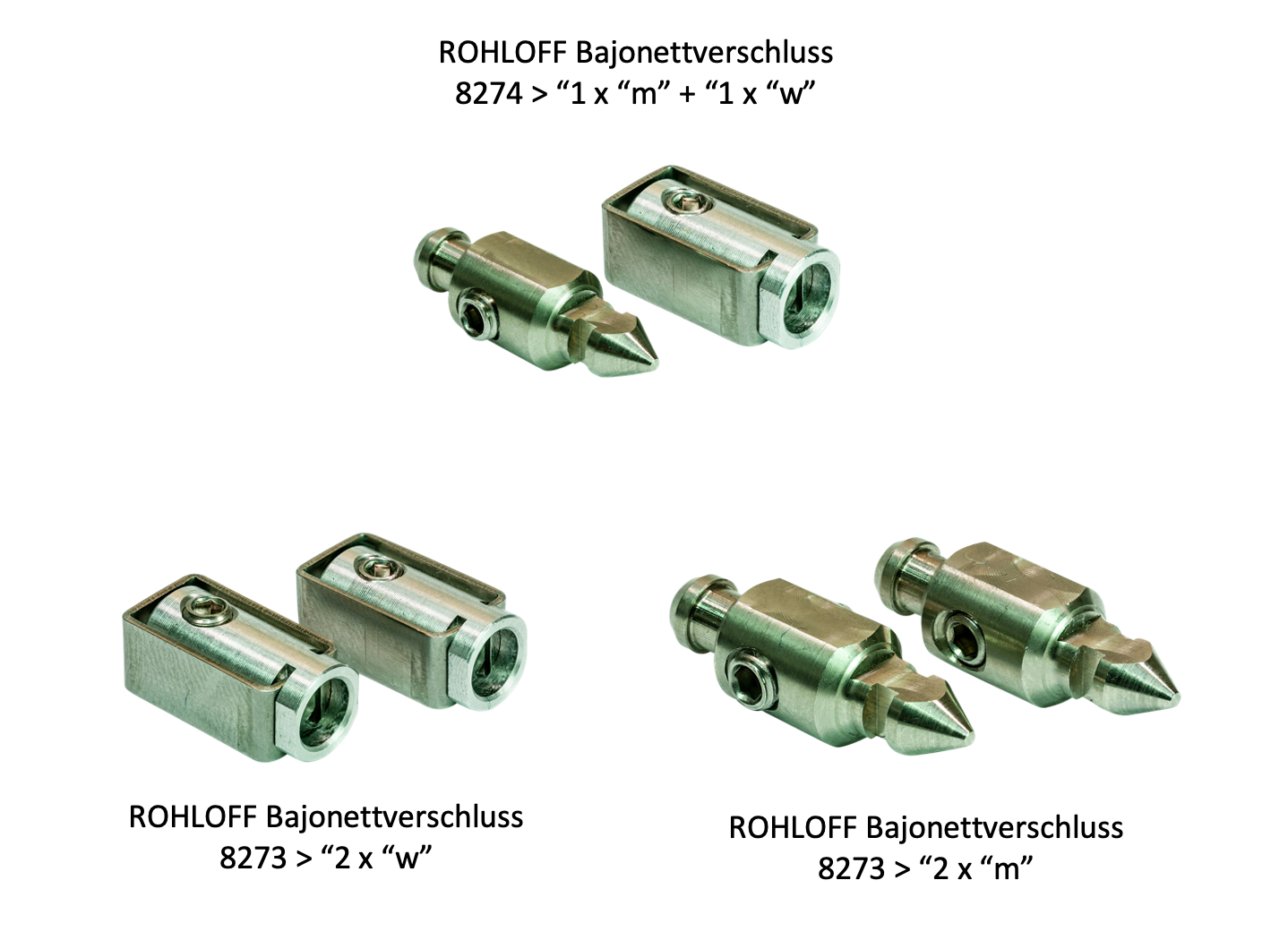 ROHLOFF Speedhub 500/14 - Bajonettverschluss Satz für Schaltzüge verschiedene Versionen - Original > 8274 / 8273 / 8272