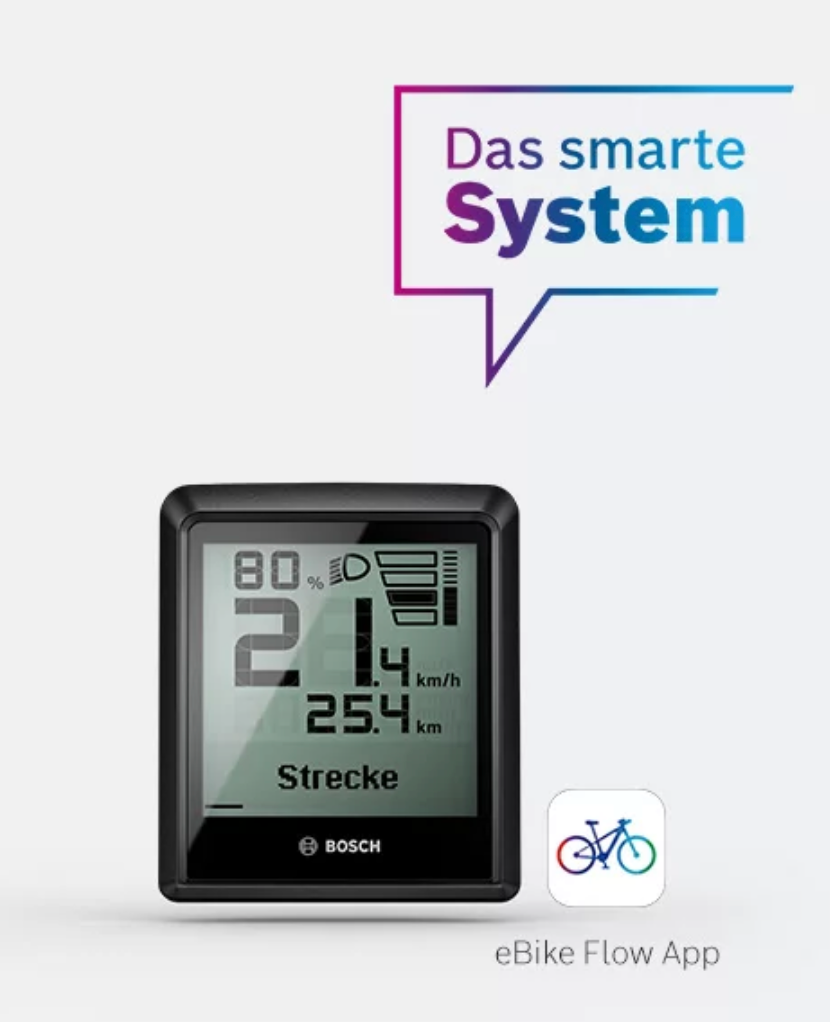 BOSCH E-Bike Display "INTUVIA 100" für "Das Smarte System" (BHU3200) - Original EB1310000F