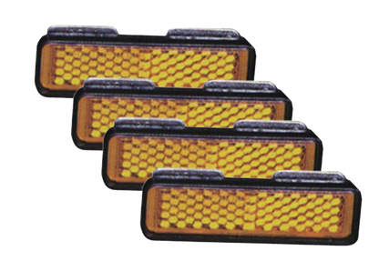 CATEYE Pedal-Reflektoren zum Schrauben in Orange - Satz = 4 Stück - Original