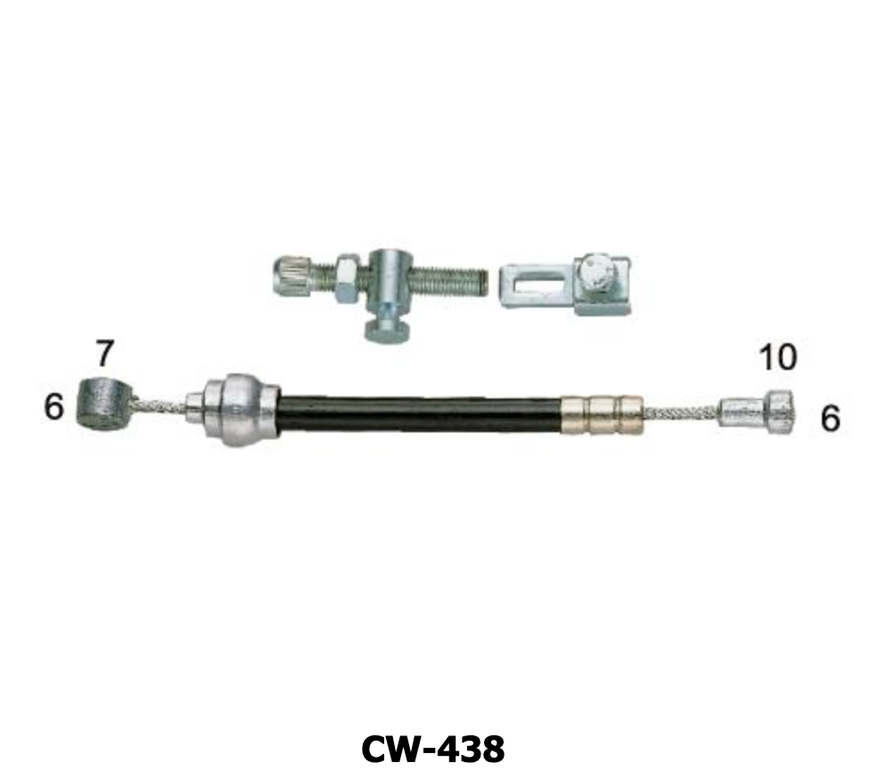 MARWI Bremszug kpl. für SRAM Trommelbremsen, 2250mm mit Befestigungshaken