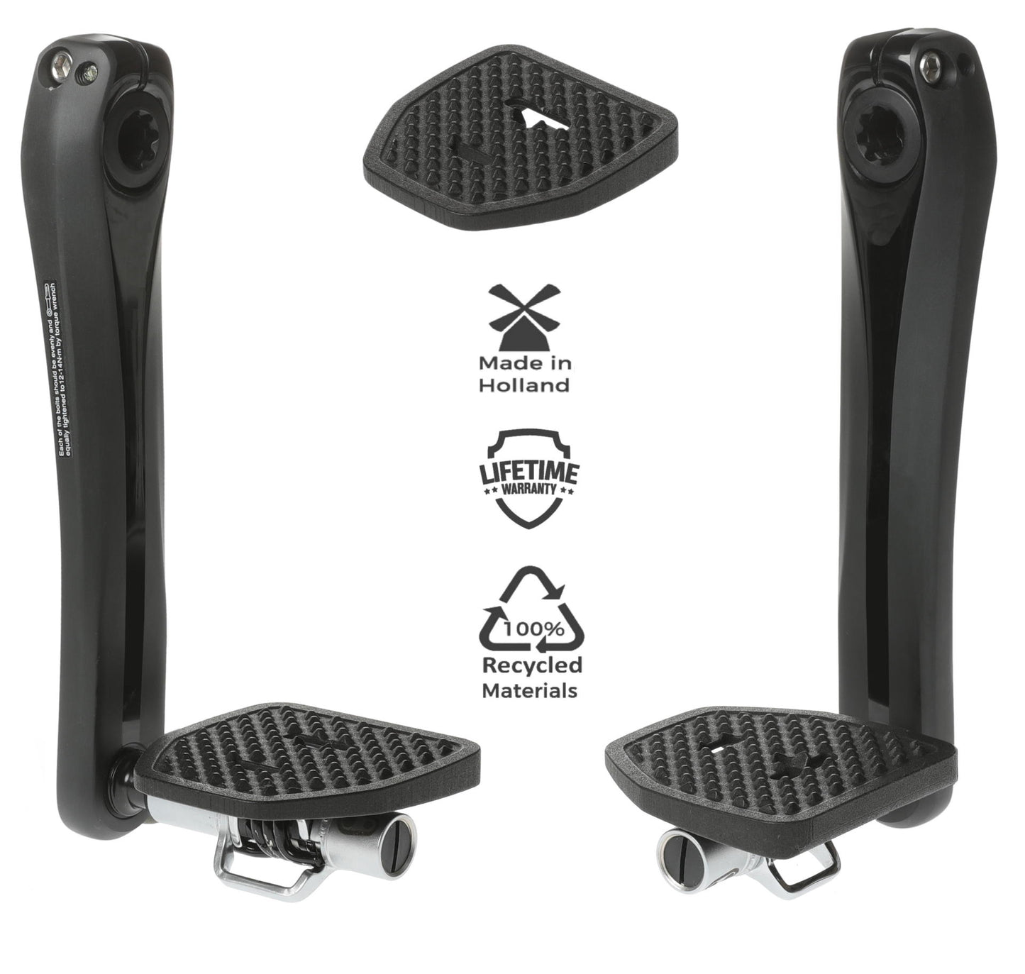 PEDAL PLATE 2.0 Pedaladapter für Klickpedale - Version für MTB-Systempedale von Crankbrothers Eggbeater - Original