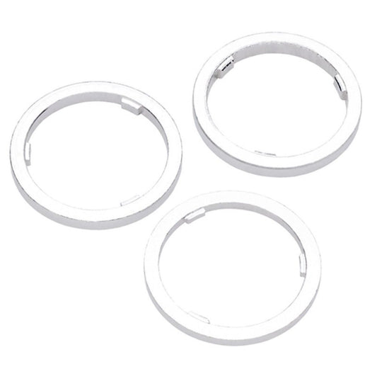 POINT Distanzring-Set mit 3, 4, 4,5mm Dicke für Kassettennaben in Aluminium Silber