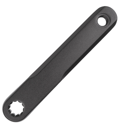 SAMOX ISIS E-Bike Kurbel "Shape 1" Q16 für BOSCH & BROSE – Aluminium, 170/175 mm, schwarz