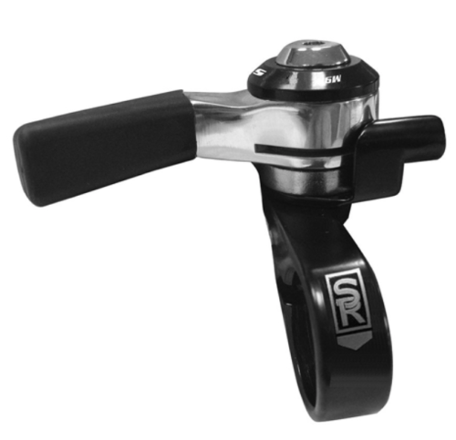SunRace SL-M96 Daumenschalthebel links – 2/3-fach Friction, Aluminium, inkl. Schaltzug