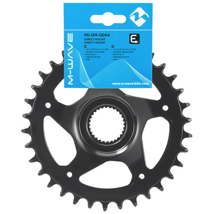 SAMOX NARROW-WIDE Direct Mount Kettenblatt für BOSCH E-Bike Gen4 – 50 mm Kettenlinie, schwarz